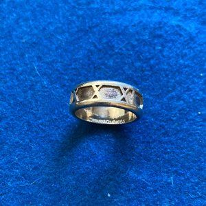 Tiffany & Co Sterling Silver Atlas Band Ring